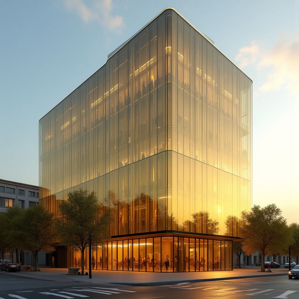 Golden Standard headquarters building with modern architecture