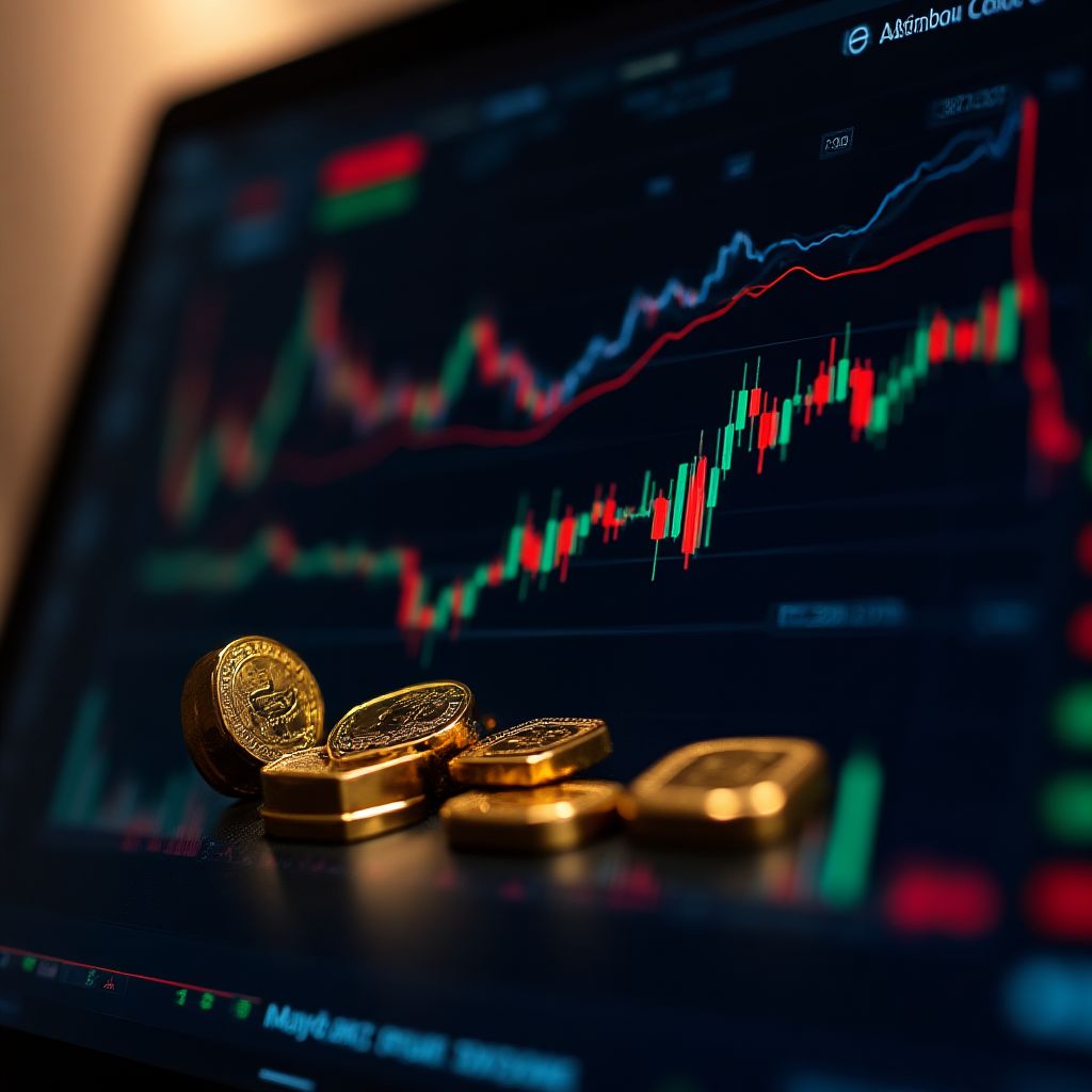 Gold market analysis dashboard with charts and data